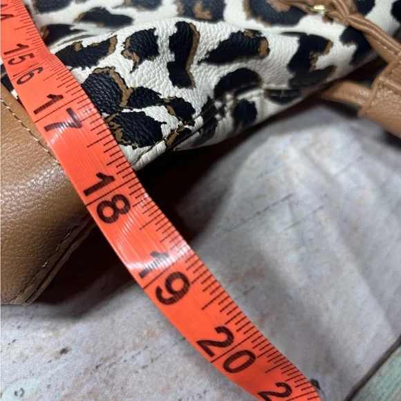 Betsey Johnson Tan Leopard Print Tote Bag - Picture 13 of 16